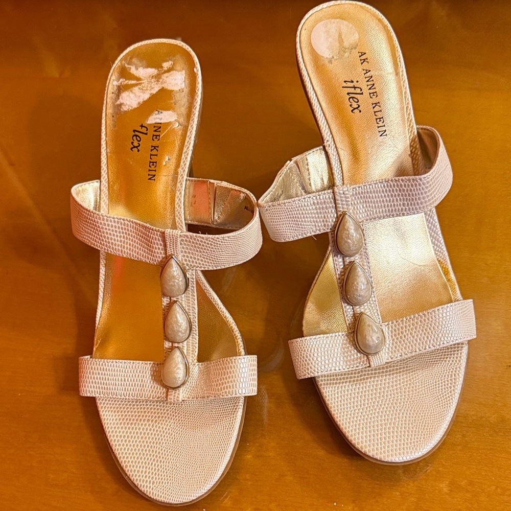 Anne Klein Women's Beige Sandals